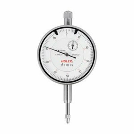HOLEX Shock-resistant Precision Dial Indicator, 0 to 10 mm 432000 10/58